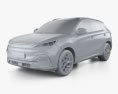 BYD Atto 3 2023 3d model clay render