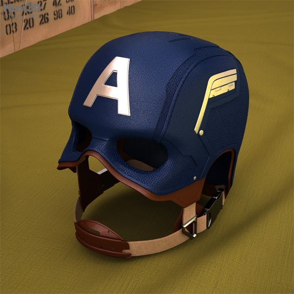 Captain America Helmet 3D model