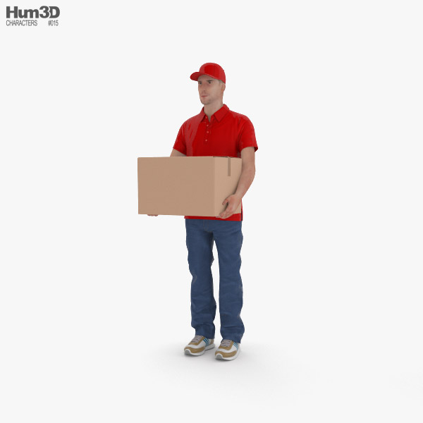 Delivery Man 3D model
