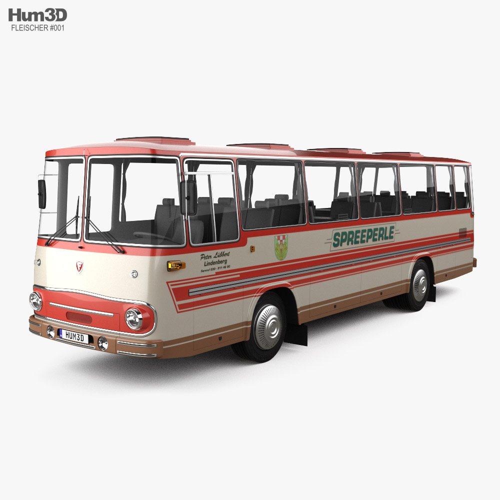 Fleischer S4 R U bus 1975 3D model