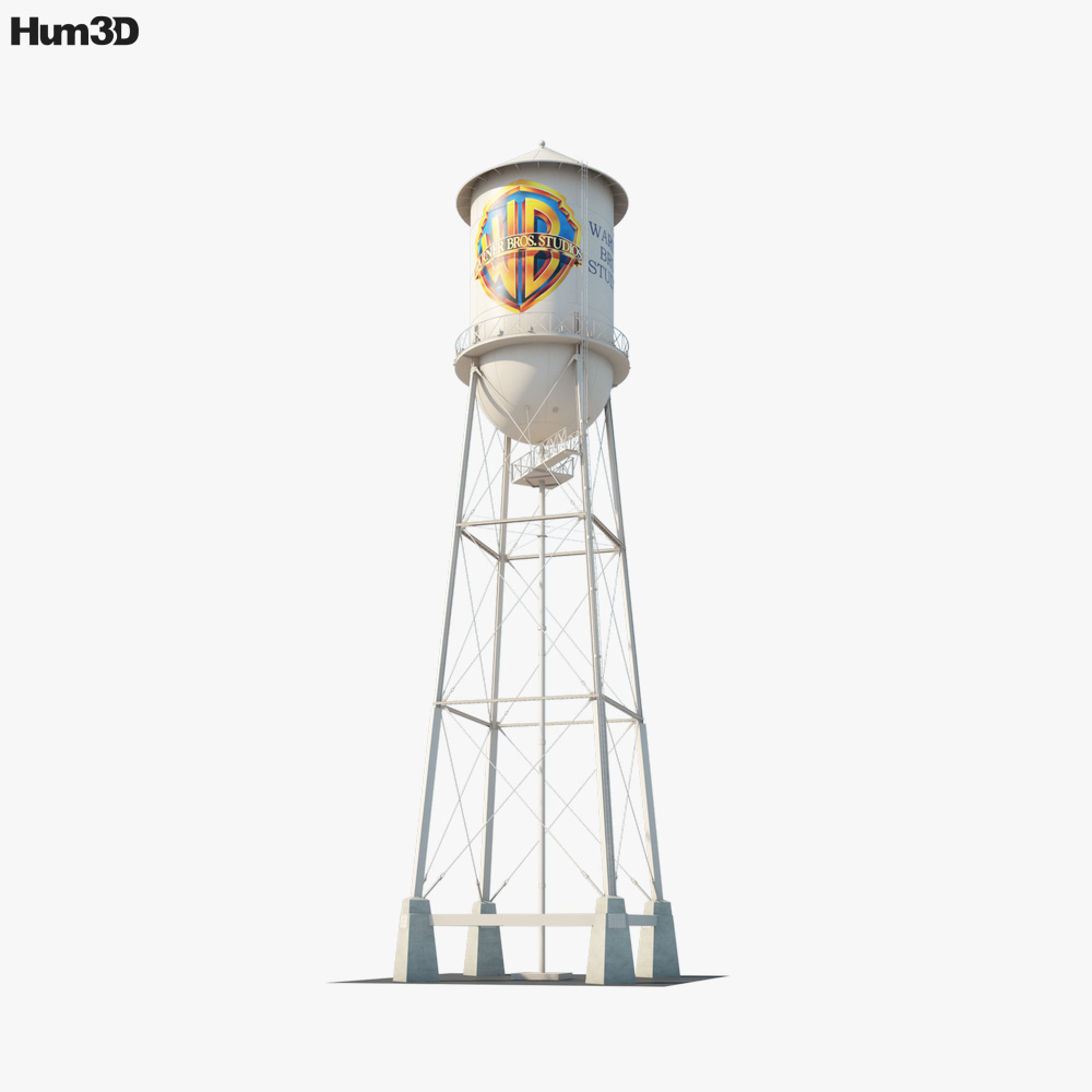 Warner Bros. Water Tower 3D model