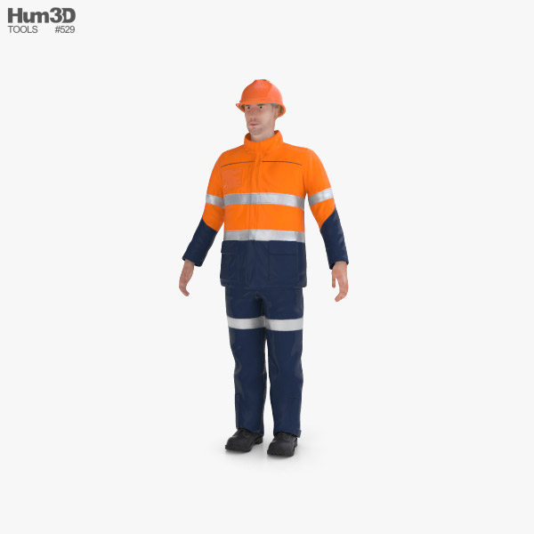 Workman Mining Safety 3D model